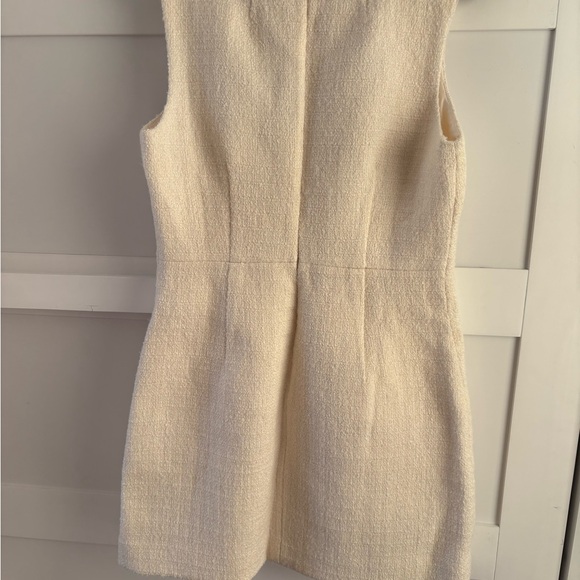 J.Crew Sophia sleeveless mini in natural tweed jewel button dress (size 8) - Picture 7 of 7